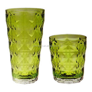 Vaso alto de cerveza acrílico verde, vaso para beber - Product Image 2
