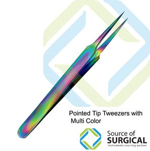 Pinzas para cejas Acero inoxidable Negro Recortador de pestañas Pinzas para cejas Juego de tijeras Tipo de belleza - Product Image 3