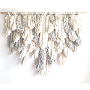 เชือกคอตตอนแขวนผนังขนาดเล็กหรูหรา,สำหรับห้องเลี้ยงเด็กและห้องรับประทานอาหารตกแต่ง MACRAME TAPESTR - Product Image 5