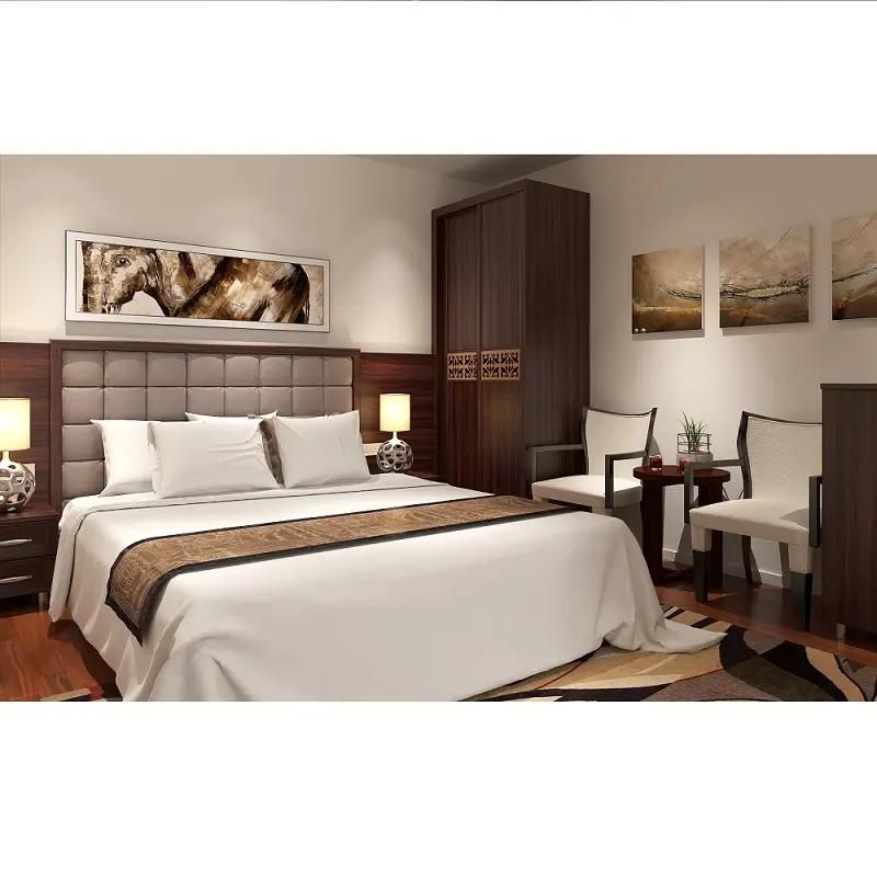 Design moderno della mobilia del grano di legno naturale del progetto dell'hotel
