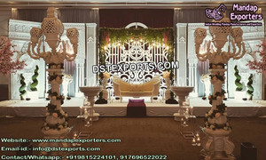 Rajasthani boda escenario decoración indio real, etapa de Ceremonia de boda india Mughal boda escenario - Product Image 6