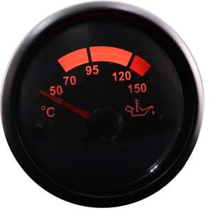 มาตรวัดอุณหภูมิน้ำมันอนาล็อกขนาด52มม. พร้อมเซ็นเซอร์สำหรับรถยนต์ - Product Image 3