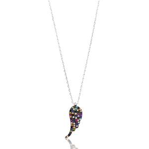 Mix Stone Wing Shape Pendentif Turc Wholesale Bijoux en argent sterling 925 fabriqués à la main - Product Image 3