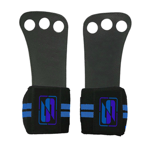 Prix de gros Poignées d'haltérophilie personnalisées Protection de la paume en cuir avec logo personnalisé - Product Image 5