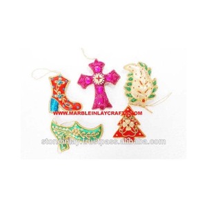 เครื่องประดับตกแต่งคริสต์มาสแบบแขวน ปักมือ - Product Image 1