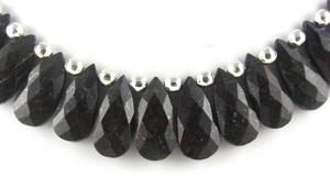 Bijoux en pierres précieuses faits à la main de qualité AAA perles de pierre d'agate de jaspe naturel à facettes en forme de poire disponibilité en gros - Product Image 3