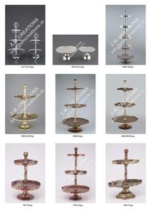 ขาตั้งเค้กตกแต่งงานปาร์ตี้รายการแห้งตกแต่งที่ขายดีที่สุดขาตั้งเค้กอลูมิเนียมฐานโลหะสีเงินบ้านแต่งงาน - Product Image 5