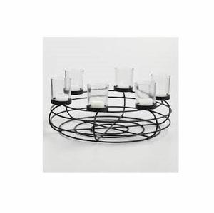 Soporte de luz de té de Metal Simple hecho a mano, soporte de vela votiva redondo económico para el hogar, candelabro decorativo para Navidad - Product Image 3