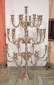 25 Arm Candelabra for Weddings Floor Classical Home Decor Metal Candelabra Unique Floor Centerpiece Premium <b>Large</b> Candelabra - Product Image 2