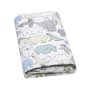 Protecteur de matelas imperméable, housse de lit lavable, drap de lit doux pour bébé, vente en gros, drap de lit en coton pour bébé - Product Image 1