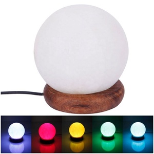Lampe boule de haute qualité avec la meilleure lampe de sel boule de base en bois dans la meilleure couleur et qualité-Sian Enterprises - Product Image 6