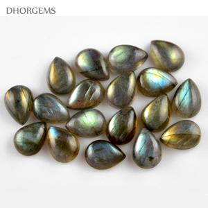 Cabochon en forme de perle naturelle de labradorite, pierre précieuse ample, goutte d'eau, vente en gros, - Product Image 2