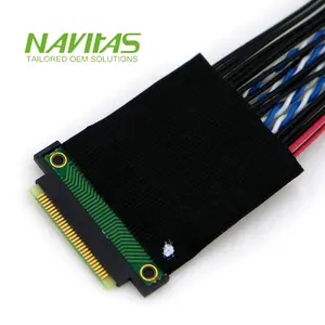 Hirose df19 30pin 1mm to ipex 20347 30pin 0.4mm pitch male connector custom lvds cable i pex 20347 30p Navitas