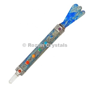 Peach Aventurine Carved Feng Shui <b>Love</b> Healing <b>Wands</b> 5-7 Inches Art Collectible - Product Image 5