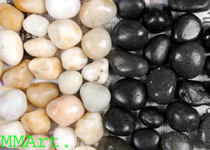 Fourniture directe en usine de galets et de galets polis noirs naturels Pierre décorative pour la maison et le jardin - Product Image 4