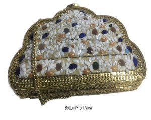 Sacoche de Banquet perlée à la main pour femmes, sacs à bandoulière chaîne en pierre, sac à main de soirée pour dames, nouvelle collection, - Product Image 2