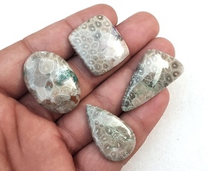 Cabochons de jaspe d'océan naturel de haute qualité pierres précieuses de concepteur lisses multi-formes en vrac pour la fabrication de bijoux en gros - Product Image 2