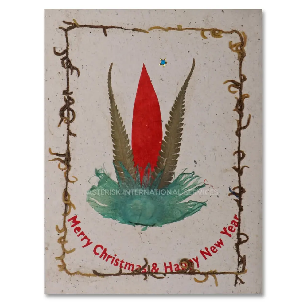 Nepal Handmade Lokta Paper Greeting Paper - Eco friendly cards for your beloved ones