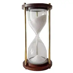 Horloge en verre de sable coloré minuterie de sable 15 minutes sablier minuterie de verre de sable meilleure vente cadeaux personnalisés verre d'heure