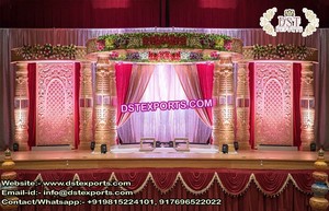 Mariage indien traditionnel Radha Krishan Mandap ancien Mandap décor gros mariages indiens Radha Krishana Statue Mandap USA - Product Image 6