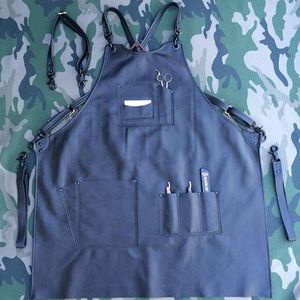 Jeans de barbier en lin imperméable pour hommes et femmes OEM Nouveau Pro Salon de coiffure Robe de coiffeur Cape Personnalisable Tissu de coupe de cheveux - Product Image 6