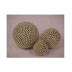 ลูกบอลโมเสกทองเหลือง ลูกบอลตกแต่ง มีทุกขนาดและทุกสี ของตกแต่งบ้าน ของตกแต่งโต๊ะ - Product Image 4