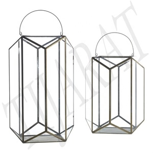 NEW RAMADAN <b>LANTERN</b> <b>GOLD</b> FINISHED WEDDING DECORATION HANDMADE METAL CANDLE <b>LANTERN</b> EUROPEAN STYLE LUXURY HOME DECORATION - Product Image 4