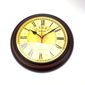 10\" <b>Retro</b> Nautical Quartz Wall Clock Wooden MDF with <b>Glass</b> for Bedroom Home Decor Office Living Room Christmas Halloween Gifts - Product Image 2