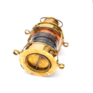 Lanterne de bateau maritime à l'huile de kérosène en laiton vintage antique de 12 pouces décor nautique avec cintre européen fait à la main - Product Image 3