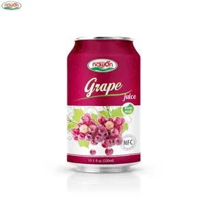 NAWON-precio al por mayor OEM ODM BRCGS, fabricante de bebidas enlatadas, sin azúcar, kosher, jugo de uva, 330ml