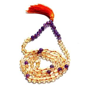 ลูกปัด108มาลาเกรดสูงสร้อยคอซิทรีนอเมทิสต์คริสตัลสำหรับการทำสมาธิสวดมนต์โบฮีเมียนสำหรับศาสนาฮินดูของขวัญสำหรับงานเลี้ยงทางจิตวิญญาณ - Product Image 3