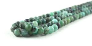 Cuentas de piedras preciosas de Esmeralda verde Natural suave grado AAA 4-6mm collar hecho a mano DIY colgante de bebé joyería certificada por terceros - Product Image 5