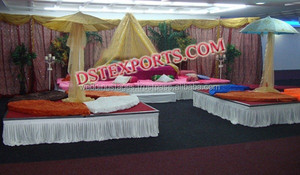 Mehandi เวทีจัดงานแต่งงานในเอเชีย,เวทีอาหรับ Mehandi เวทีชุดรูปแบบโมร็อกโกตกแต่ง Sangeet - Product Image 2