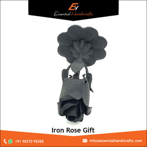 Precio atractivo Llamativo Forjado a mano Hierro forjado Rosa Flores decorativas Flores y plantas decorativas artificiales - Product Image 6