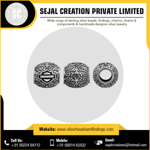 Fantaisie Nouveau 925 Grandes Perles En Argent Sterling Noir et Rouge Perles Lâches pour Boucles D'oreilles Matériel En Acier Inoxydable - Product Image 6