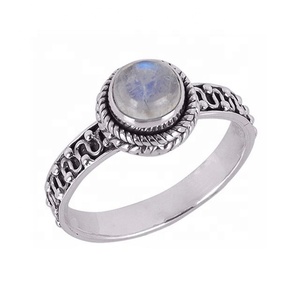 ขายดีสายรุ้งมูนสโตน925แหวนเงินสเตอร์ลิงตลอดไปแหวนเวอร์เมลเครื่องประดับงานแฮนด์เมดดีไซน์ล่าสุดสำหรับงานแต่งงาน - Product Image 1