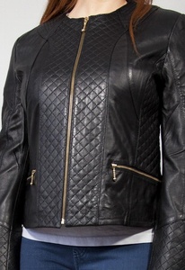 Chaqueta de cuero contemporánea para mujer, ropa de invierno para exteriores, abrigo de moda de estilo único, recién llegados, superventas, cremallera para mujer - Product Image 6