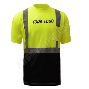 Ropa DE TRABAJO camiseta personalizada de alta visibilidad reflectante seguridad camiseta al por mayor ropa de trabajo construcción camiseta - Product Image 1