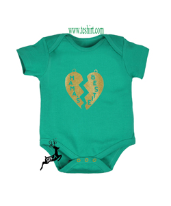 Venta al por mayor proveedor de oro Tirupur algodón orgánico lámina de oro impreso bebé niños mameluco MOQ OEM mameluco personalizado mono venta en línea - Product Image 3