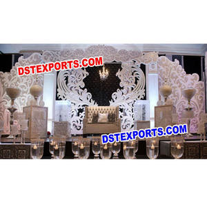 Latest Design Wedding <b>Backdrops</b>, New Design Indian Wedding Fiber Panels, Unique Style Wedding Stage <b>Frames</b> Australia event decor - Product Image 1