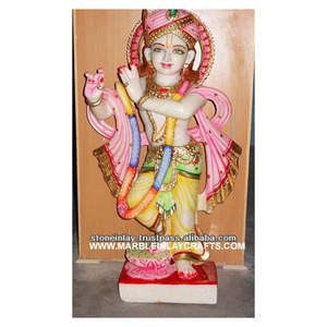 Statue de Krishna en marbre - Product Image 1