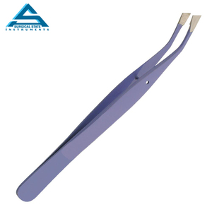 Pinzas de cejas inclinadas con etiqueta personalizada de alta calidad Extensión de volumen de nuevo diseño para belleza - Product Image 1