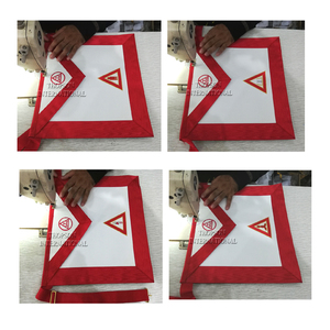 Tablier brodé d'officier de l'arche royale maçonnique Artisanat de couture et de couture artisanale - Product Image 2