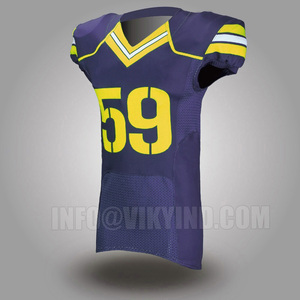 Uniformes de fútbol americano personalizados, camisetas de fútbol americano estampadas por sublimación, camisetas de entrenamiento de equipos de fútbol americano para jóvenes - Product Image 2