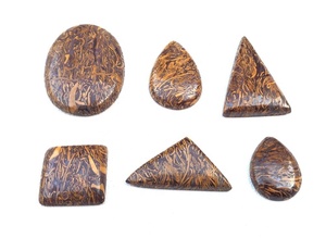 Jaspe de Mariyam naturel en vrac, Cabochons lisses multi-formes pour la fabrication de bijoux, Collection de pierres - Product Image 3