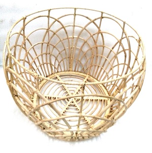 Nouveau panier de rangement décoratif en rotin à deux niveaux - Product Image 4