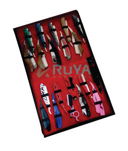 Herramientas de cuidado de belleza para Barbero, Kit de afeitado de borde recto, mango de plástico de madera, cortadora de pelo de acero inoxidable, CE - Product Image 1