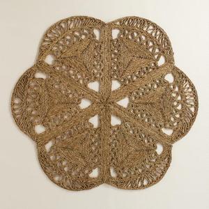 พรมฟางหญ้าทะเลทอมือสำหรับพรมและพรมในห้องนั่งเล่น - Product Image 3