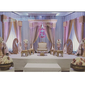 Triple tradicional Pilar boda escenario tradicional magnífico mira boda escenario de boda elegante montaje - Product Image 1