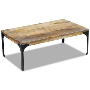 Meilleur prix Table basse en fer et cuir moderne pour le salon Mobilier de maison - Product Image 2